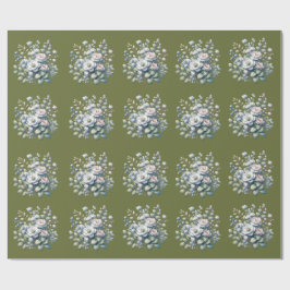 Benutzerdefiniertes Blumendesign Geschenkpapier
