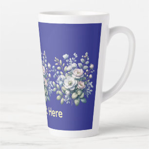 Benutzerdefiniertes Blumendesign Milchtasse