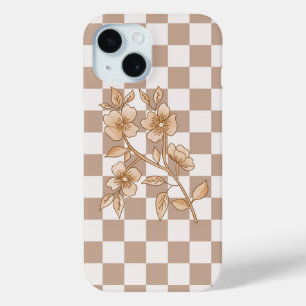 Benutzerdefiniertes Blumenmuster iPhone 15 Hülle