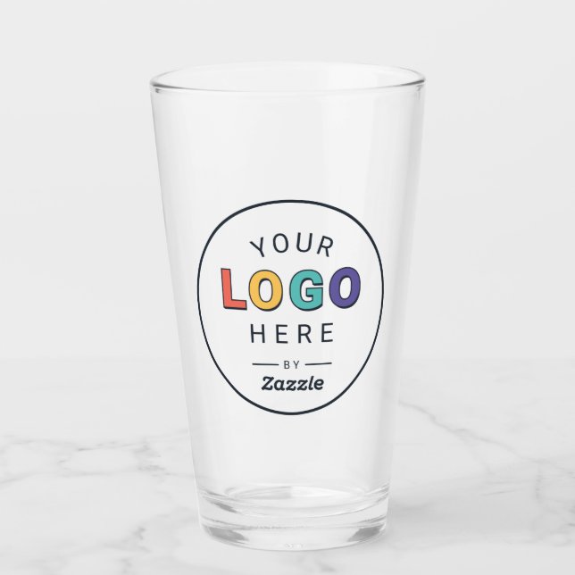 Benutzerdefiniertes Branding-Logo Geschäft Glas (Vorderseite)
