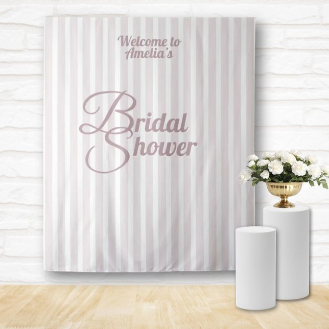 Benutzerdefiniertes Brautparty-Banner - Elegante D Wandteppich (Bridal Shower Party Banner Custom Welcome Signs)