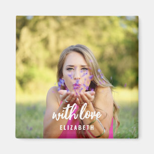 Benutzerdefiniertes Brautparty-Foto Einfache moder Magnet