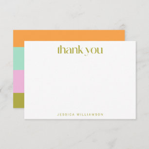 Benutzerdefiniertes Brautparty für die geometrisch Dankeskarte