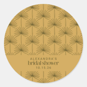 Benutzerdefiniertes Brautparty Gevor Mustard Botan Runder Aufkleber