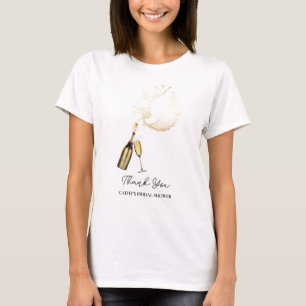 Benutzerdefiniertes Brunch & Bubbly Gold Junggesel T-Shirt