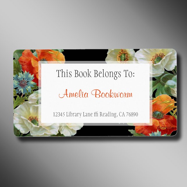 Benutzerdefiniertes Buch gehört zu Mohnblumen-Etik (Von Creator hochgeladen)