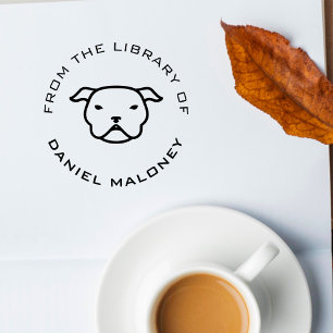 Benutzerdefiniertes Buch Pitbull Gummistempel