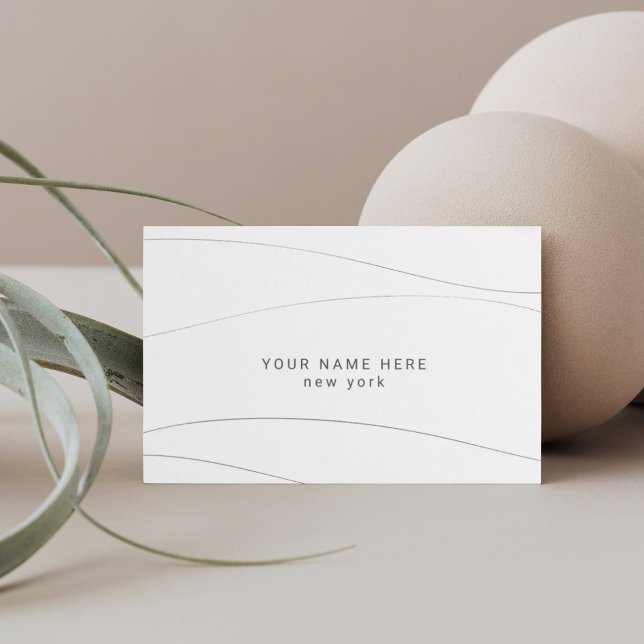 Benutzerdefiniertes Budget Moderne Abstrakt Wave B Begleitkarte (Von Creator hochgeladen)