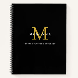 Benutzerdefiniertes Business-Notebook mit Monogram Notizbuch