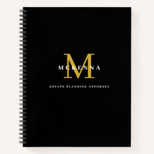 Benutzerdefiniertes Business-Notebook mit Monogram Notizbuch