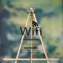 Benutzerdefiniertes Business-WiFi-Schild mit Ihrem