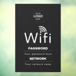 Benutzerdefiniertes Business-WiFi-Schild mit Ihrem Fensteraufkleber