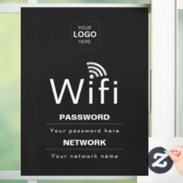 Benutzerdefiniertes Business-WiFi-Schild mit Ihrem Fensteraufkleber