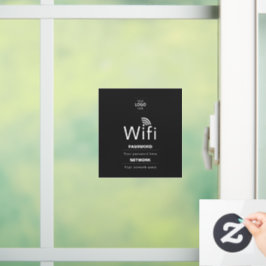 Benutzerdefiniertes Business-WiFi-Schild mit Ihrem Fensteraufkleber