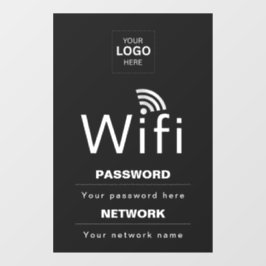Benutzerdefiniertes Business-WiFi-Schild mit Ihrem Fensteraufkleber