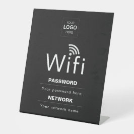 Benutzerdefiniertes Business-WiFi-Schild mit Ihrem Sockelschild