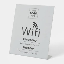 Benutzerdefiniertes Business-WiFi-Schild mit Ihrem Sockelschild