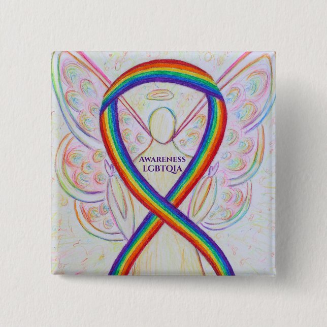 Benutzerdefiniertes Button für die LGBTQIA-Sensibi (Vorderseite)