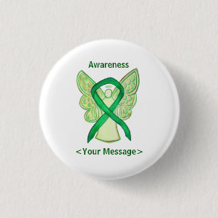 Benutzerdefiniertes Button "Green Awareness Ribbon