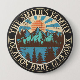 Benutzerdefiniertes Camping-Team, das der Wiederse Button