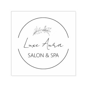 Benutzerdefiniertes Chic Salon Spa Geschäft Permastempel