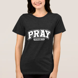 Benutzerdefiniertes Christentum Jesus Glaube Freud Tri-Blend Shirt