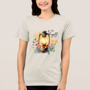 Benutzerdefiniertes christliches Sei das Licht Tri-Blend Shirt