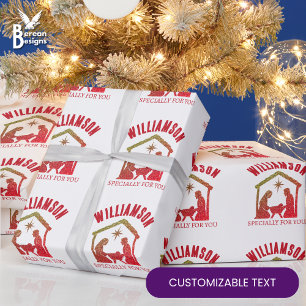 Benutzerdefiniertes christliches Weihnachts-Shirt  Geschenkpapier