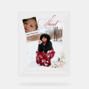 Benutzerdefiniertes Client Sweet 16 Acryl-Schild Acrylschild