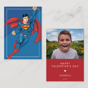 Benutzerdefiniertes Comic-Style Superman-Foto zum Mitteilungskarte
