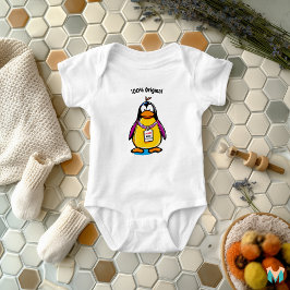 Benutzerdefiniertes Cooles Pinguin-Shirt mit Name  Baby T-shirt