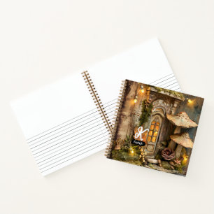 Benutzerdefiniertes Cottagecore Pilz Feenhaus Scra Notizbuch