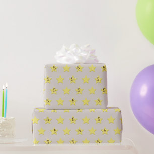 Benutzerdefiniertes Cowboy-Star-Muster Geschenkpapier