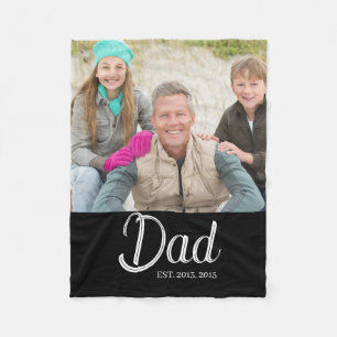 Benutzerdefiniertes Dad-Established-Foto Fleecedecke