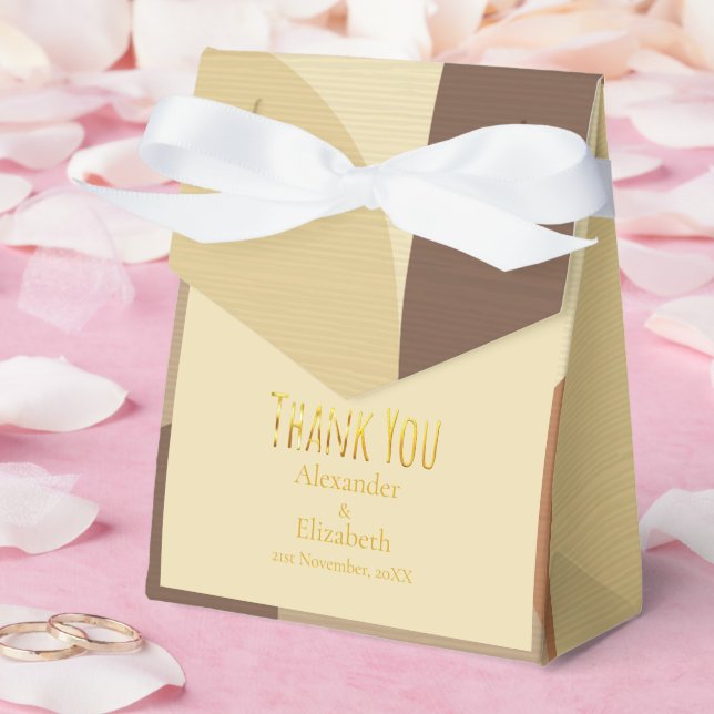 Benutzerdefiniertes Danke im Retro-Stil der Mitte  Geschenkschachtel (Hochzeit)