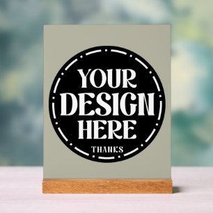 Benutzerdefiniertes Dankeschön-Geschenkdesign für Acrylschild