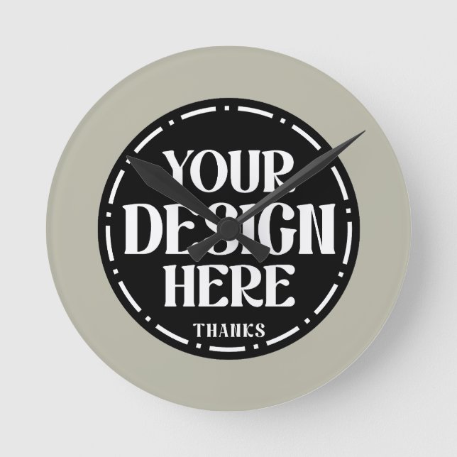 Benutzerdefiniertes Dankeschön-Geschenkdesign für  Runde Wanduhr (Vorderseite)