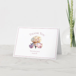 Benutzerdefiniertes Dankeschön-Hochzeitslabel, Blu Dankeskarte
