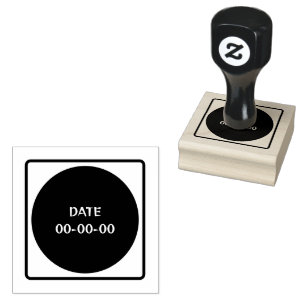 Benutzerdefiniertes Datum 00-00-00 Text Druckfarbe Gummistempel