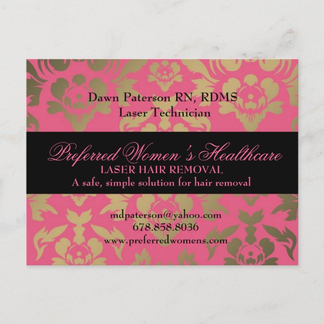 Benutzerdefiniertes Datum Postkarte (Vorderseite)