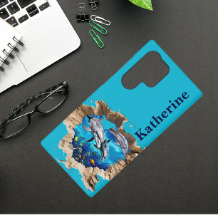 Benutzerdefiniertes Delfin-Design - Geschenk für K Samsung Galaxy Hülle