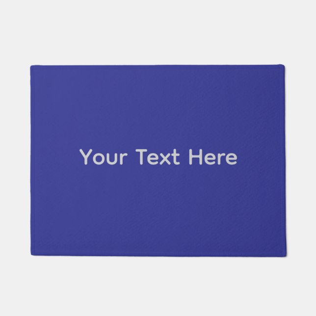 Benutzerdefiniertes Design blau Fußmatte (Vorderseite)