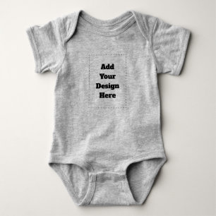 Benutzerdefiniertes Design Foto oder Text hinzufüg Baby Strampler