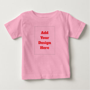 Benutzerdefiniertes Design Foto oder Text hinzufüg Baby T-shirt