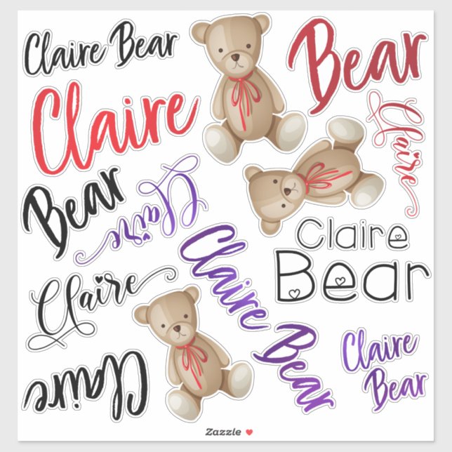 Benutzerdefiniertes Design für ein süßes Mädchen m Aufkleber (Blatt)