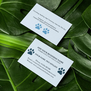 Benutzerdefiniertes Design für Hundetierkundenpfle Visitenkarte