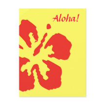 Benutzerdefiniertes Design für Red Hibisken Blume