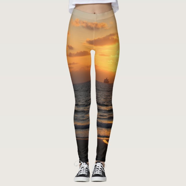 Benutzerdefiniertes Design mit eigenem Text und Ih Leggings (Vorderseite)