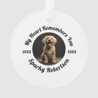 Benutzerdefiniertes Design zur Erinnerung an Hunde Ornament