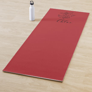 Benutzerdefiniertes Dezember-Stechpalme-Geburtsblu Yogamatte